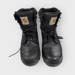 Carhartt Black Leather Lace Up Boots US 8 Heavy Duty Gorpcore